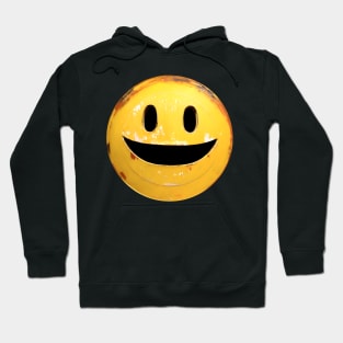 Retro Metal Open Smiley Face 03 Hoodie